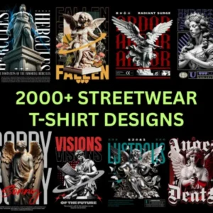 Design Pack-#13836: 2000+ Streetwear T-Shirt PNG Designs — Ultimate Bundle for POD and Clothing Brands