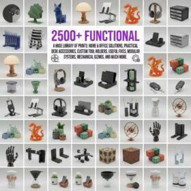 Complete Functional STL Files Design Pack – Home Decor and Gadgets with Lifetime Access