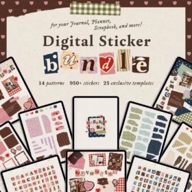 Creative Journaling Digital Collection: 950+ Premium Stickers & Element