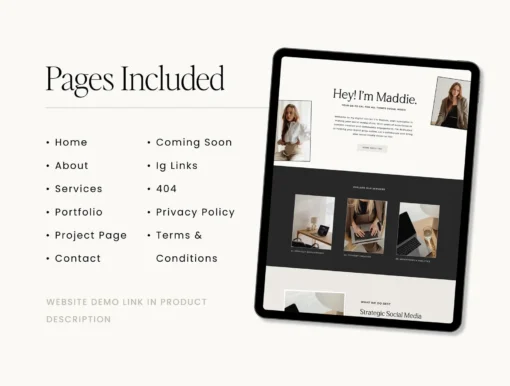 Professional Website Subscription | Elegant Modern Portfolio for WordPress & Shopify | Glimmer - Image 3