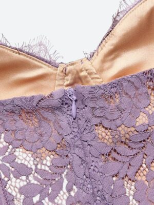 Lace Wired Mini Dress - Image 5